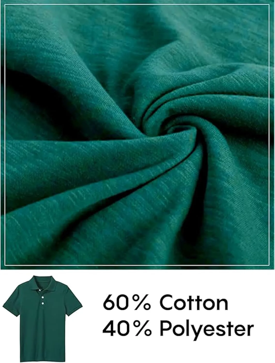 3-Pack School Uniform Tagless Polo Tshirt for Little Boys & Big Boys