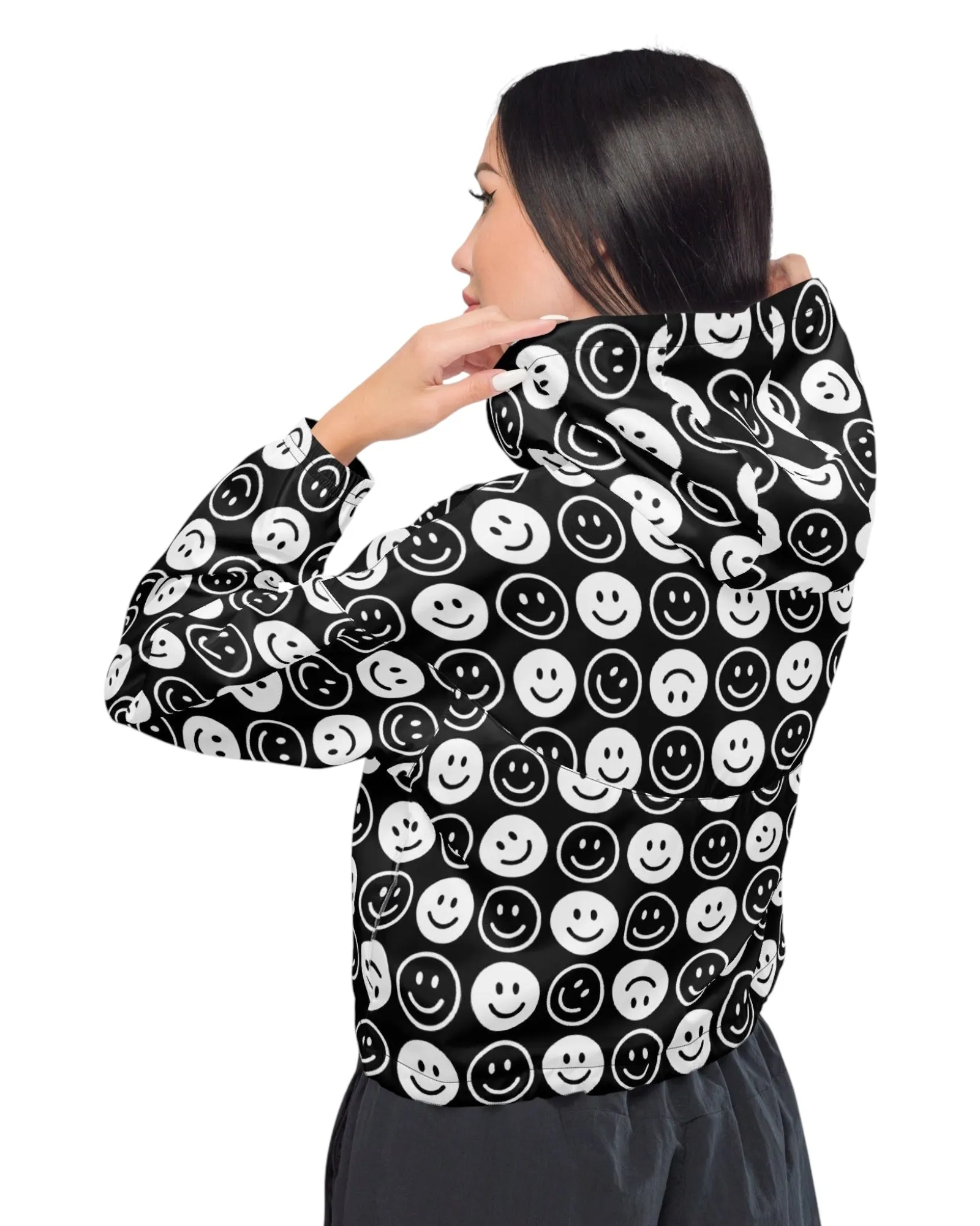 All Smiles Cropped Windbreaker