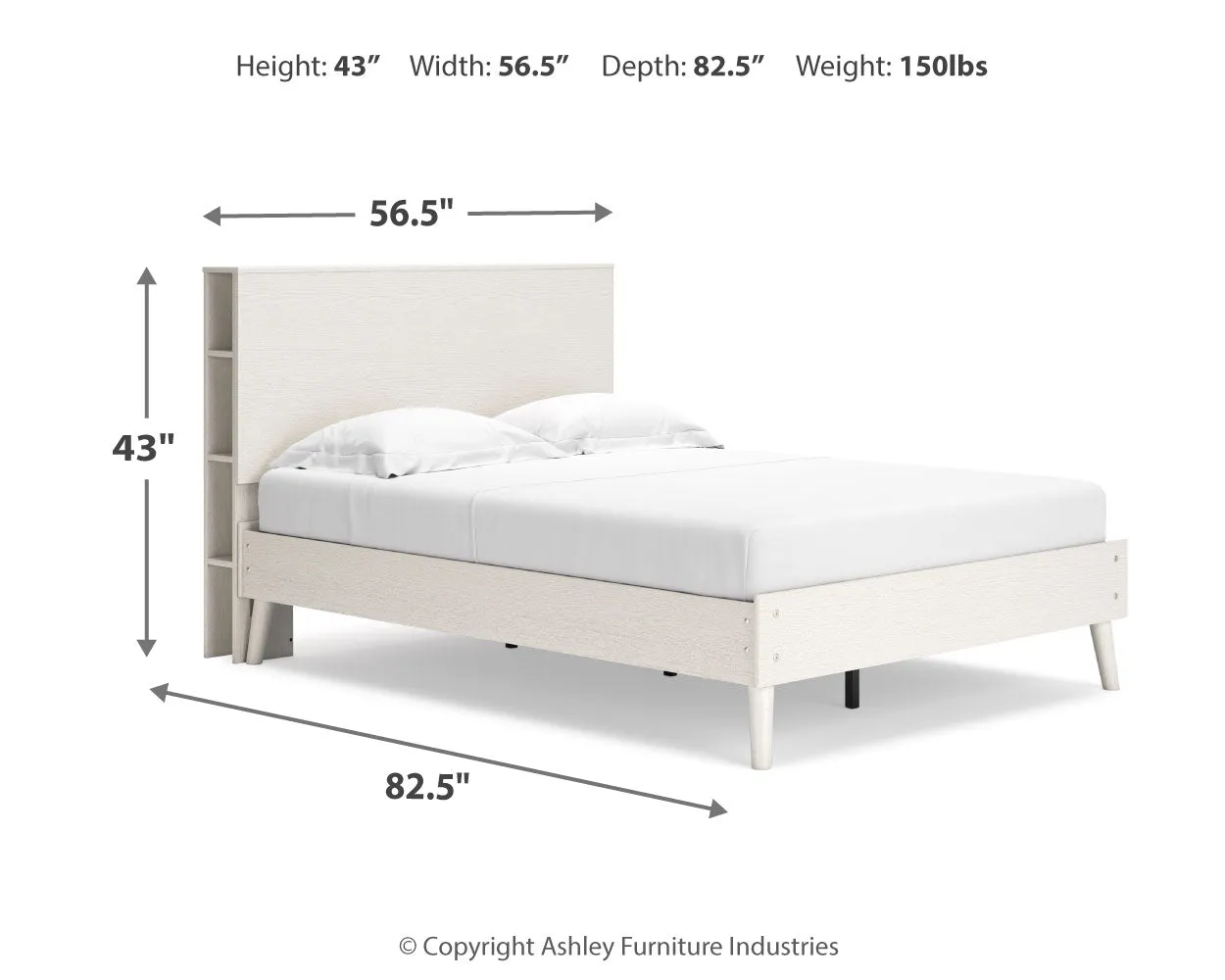 Aprilyn Full Bookcase Bed with Dresser, Chest and 2 Nightstands