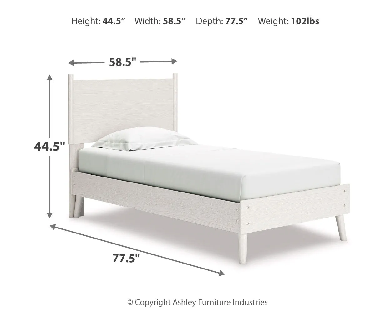 Aprilyn Twin Panel Bed with Dresser