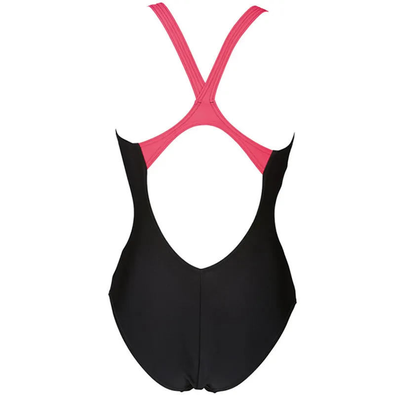 Arena - Fluency V Back Ladies Swimsuit - Black/Red