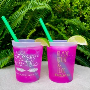 Bachelorette Beach Bash Mood Changing Cups