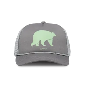 Bear Foam Trucker Hat - Gray/Light Gray
