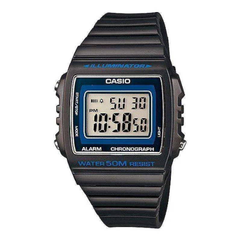 Casio W-215H-8A Dark Gray Resin Strap Watch For Men and Women