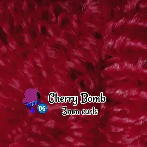 DG Curly Nylon Cherry Bomb JN4104 3mm 1oz/28g 36in/92cm Doll Hair