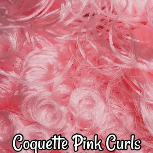 DG Curly Nylon Coquette Pink N3056 1oz/28g 36in/92cm Doll Hair
