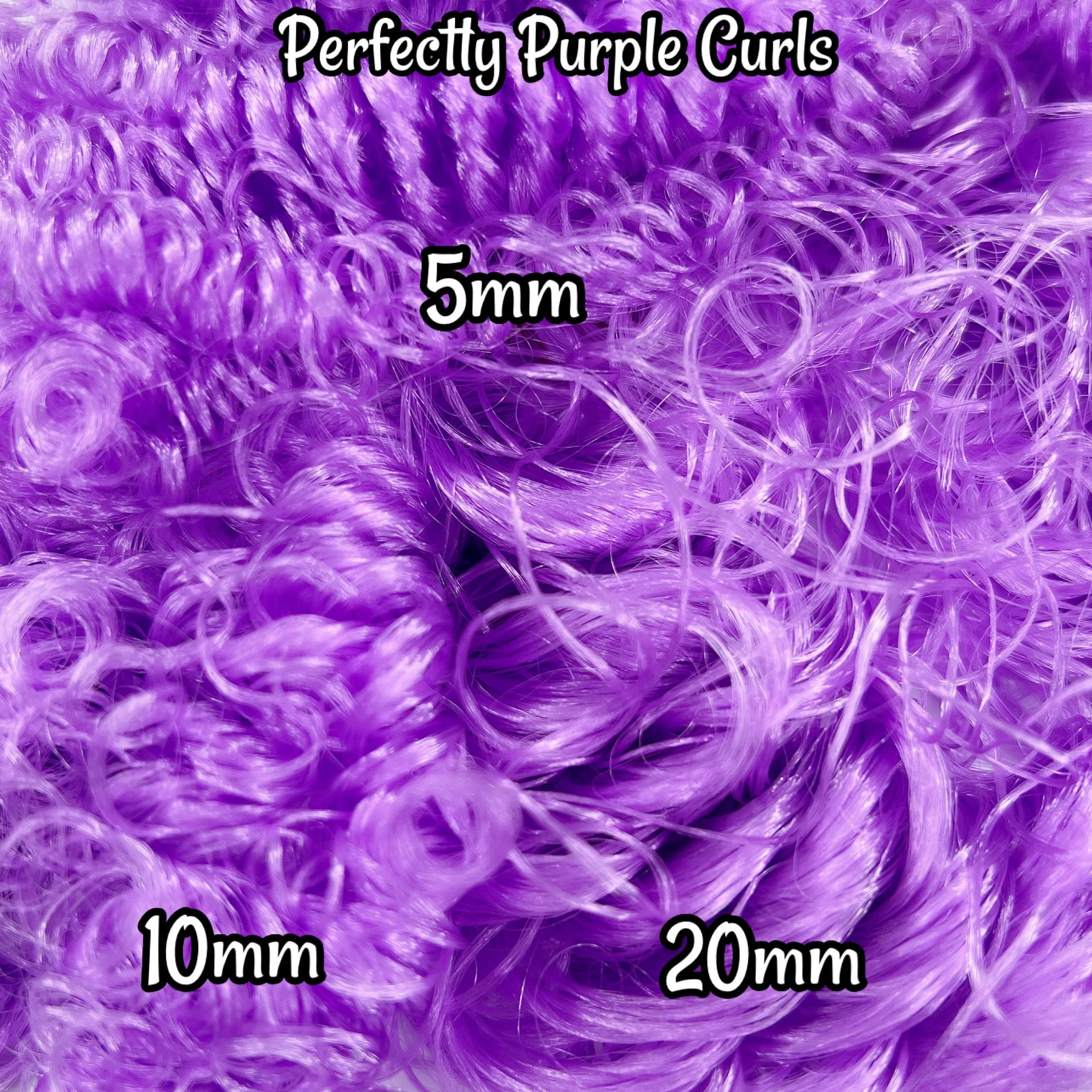 DG Curly Nylon Perfectly Purple N1972 1oz/28g 36in/92cm Doll Hair