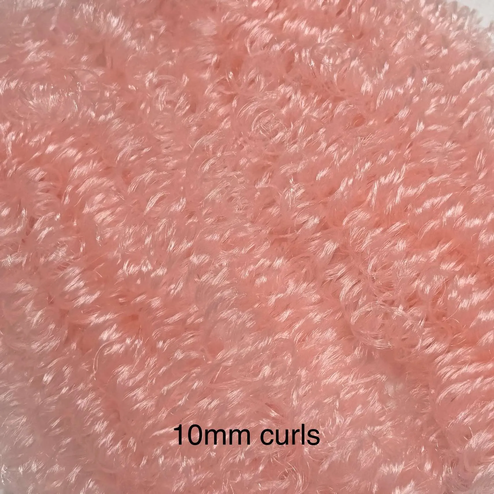 DG Curly Nylon Powder Pink 2Tone Blend NH3120 1oz/28g 36in/92cm Doll Hair