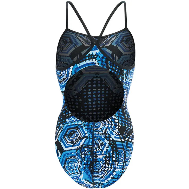 Dolfin - Reliance Hive V-Back Once Piece Swimsuit (Blue)