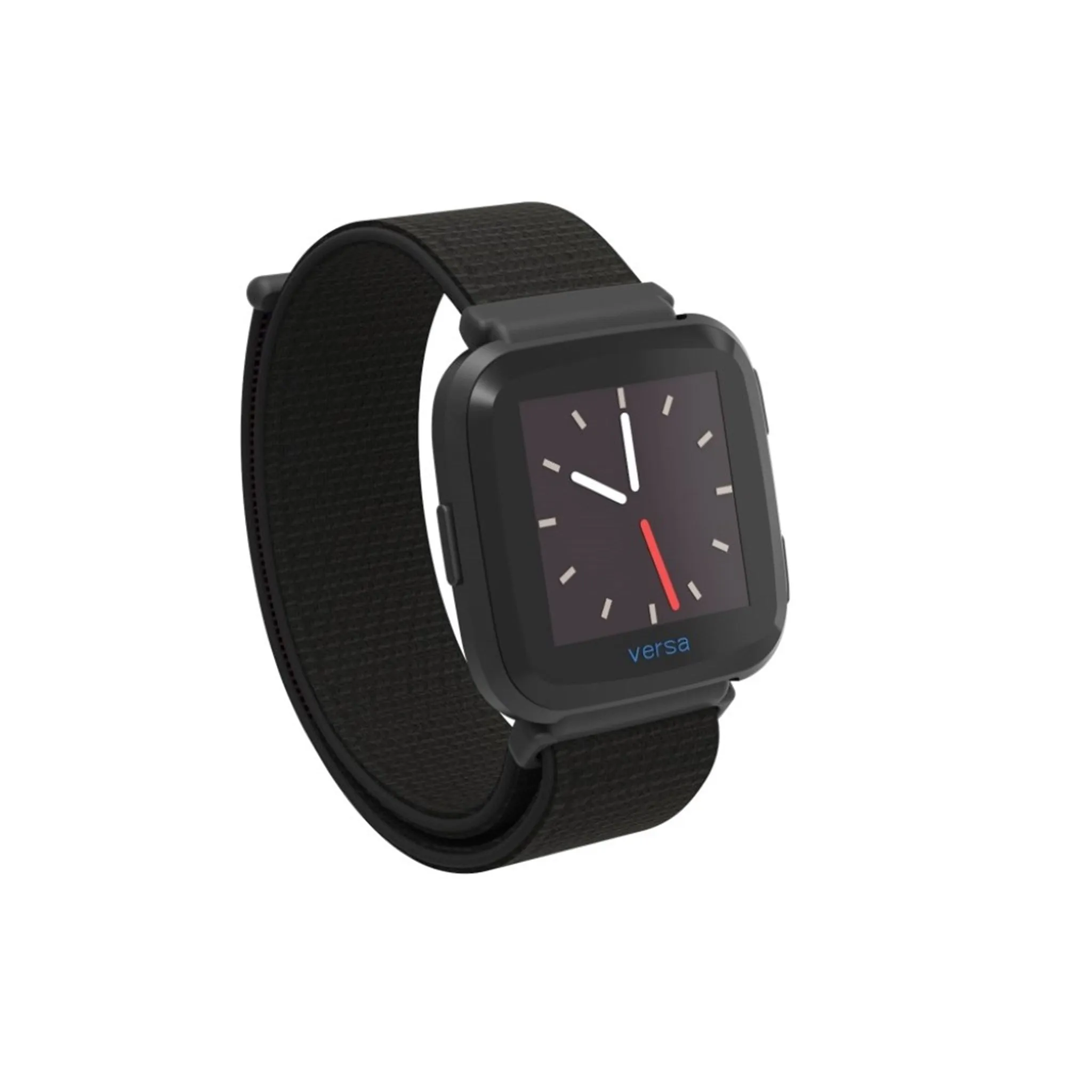 Fitbit Versa velcro closure flexible watchband - Black