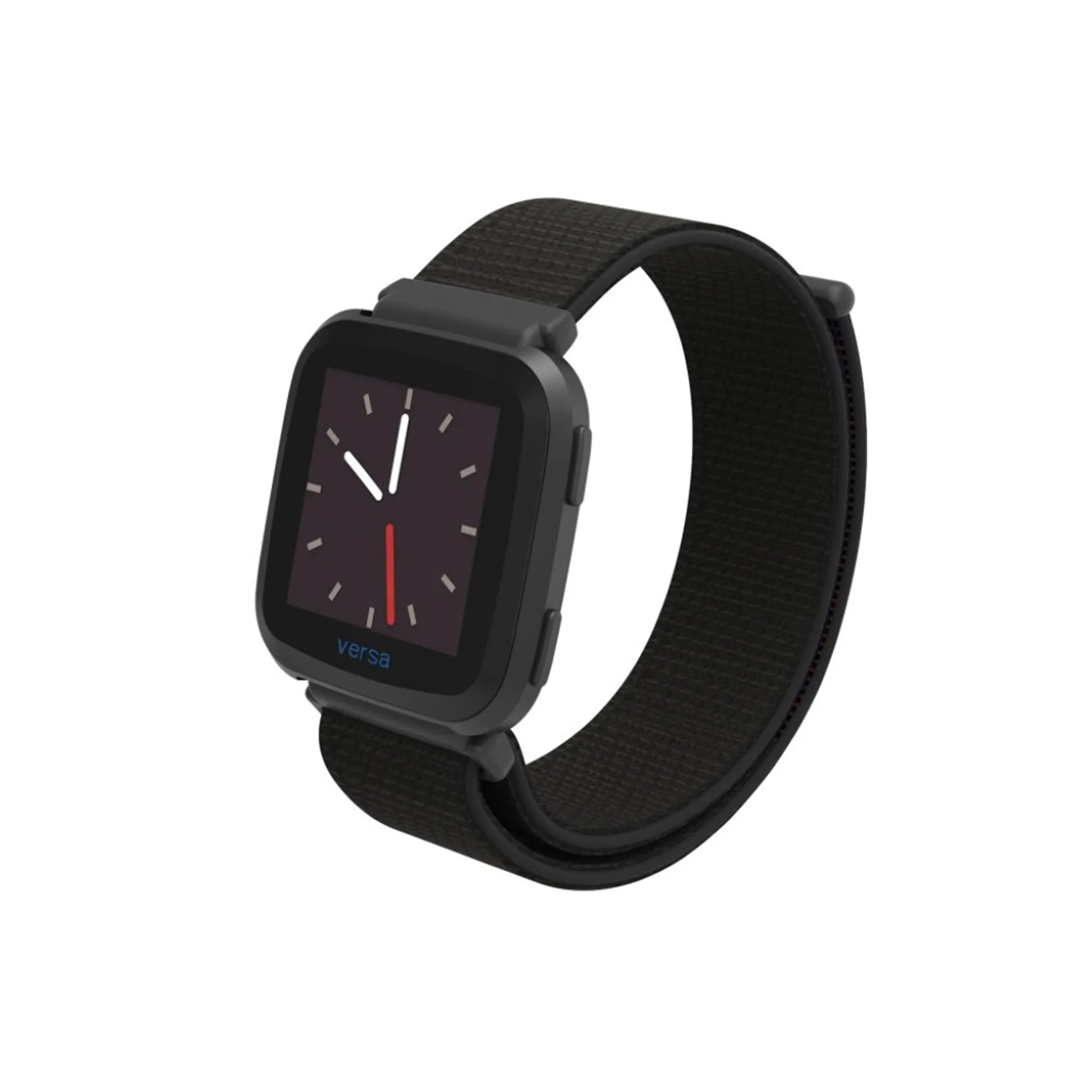 Fitbit Versa velcro closure flexible watchband - Black