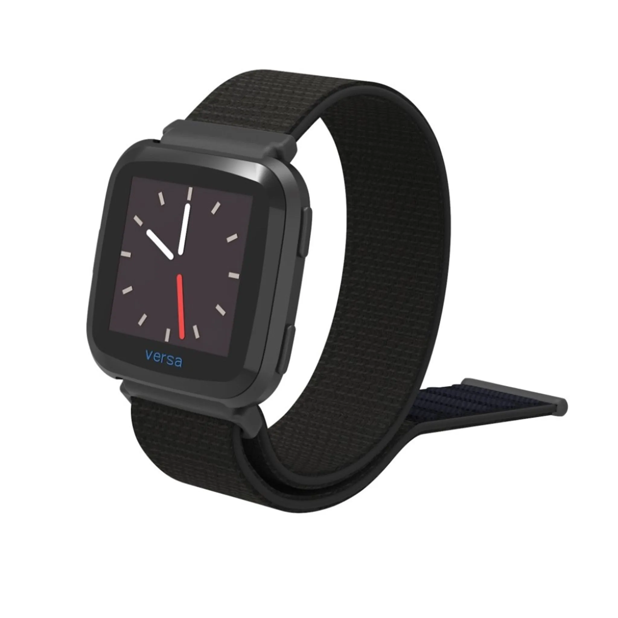 Fitbit Versa velcro closure flexible watchband - Black