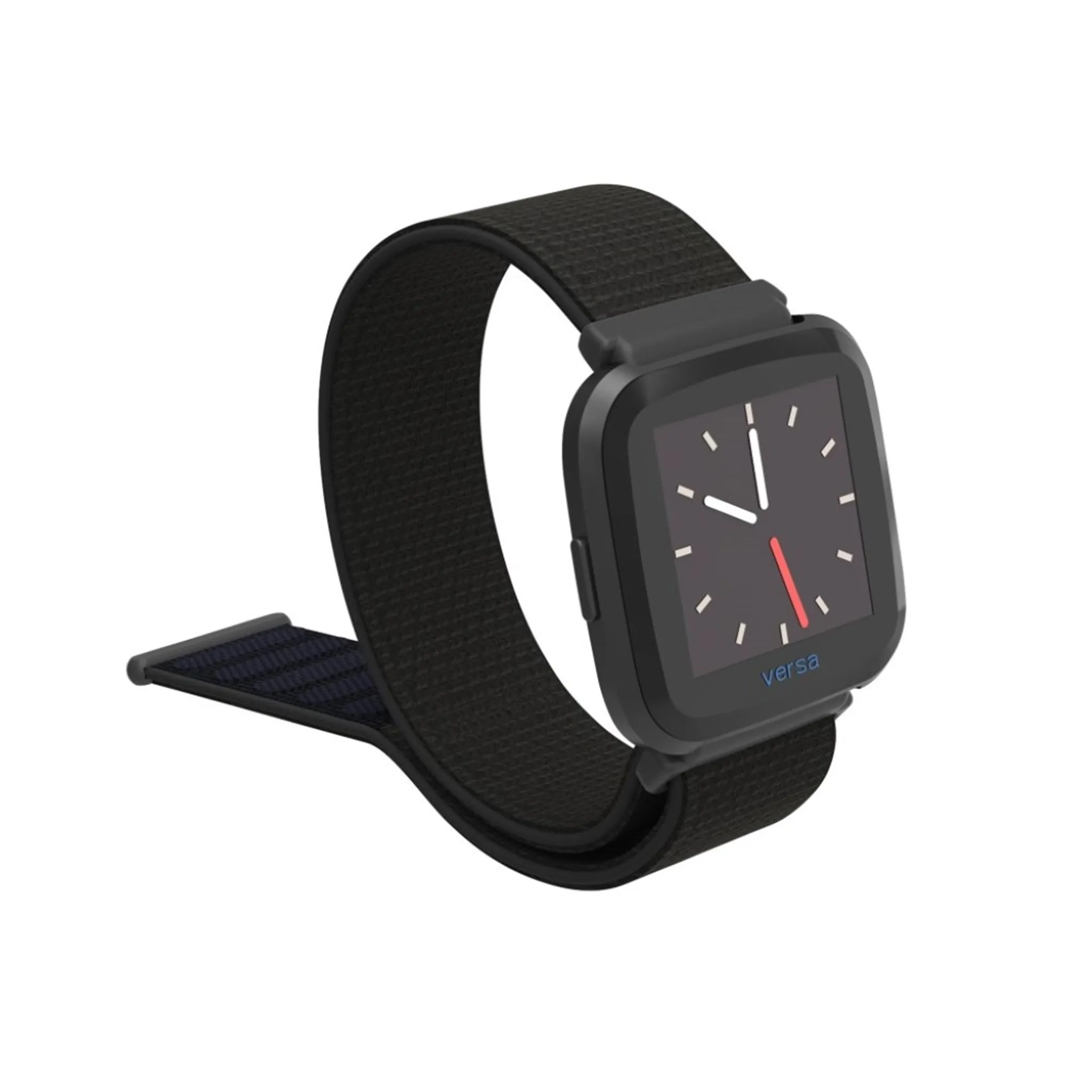 Fitbit Versa velcro closure flexible watchband - Black