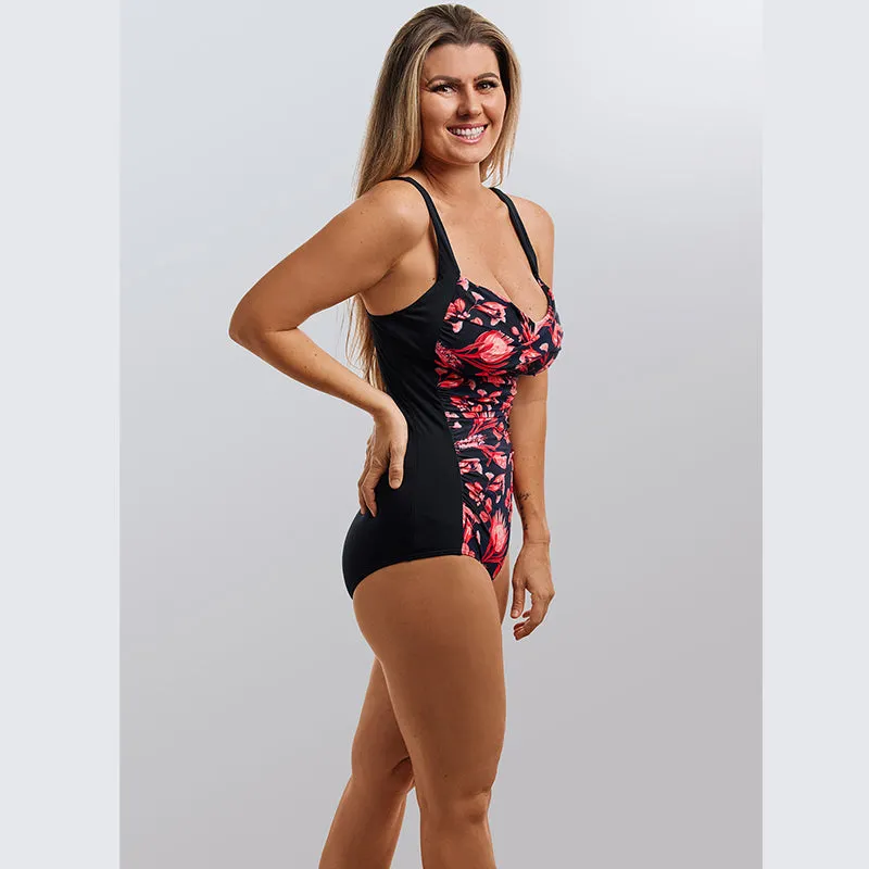 Funkita - Acacia Rose - Ladies Ruched One Piece