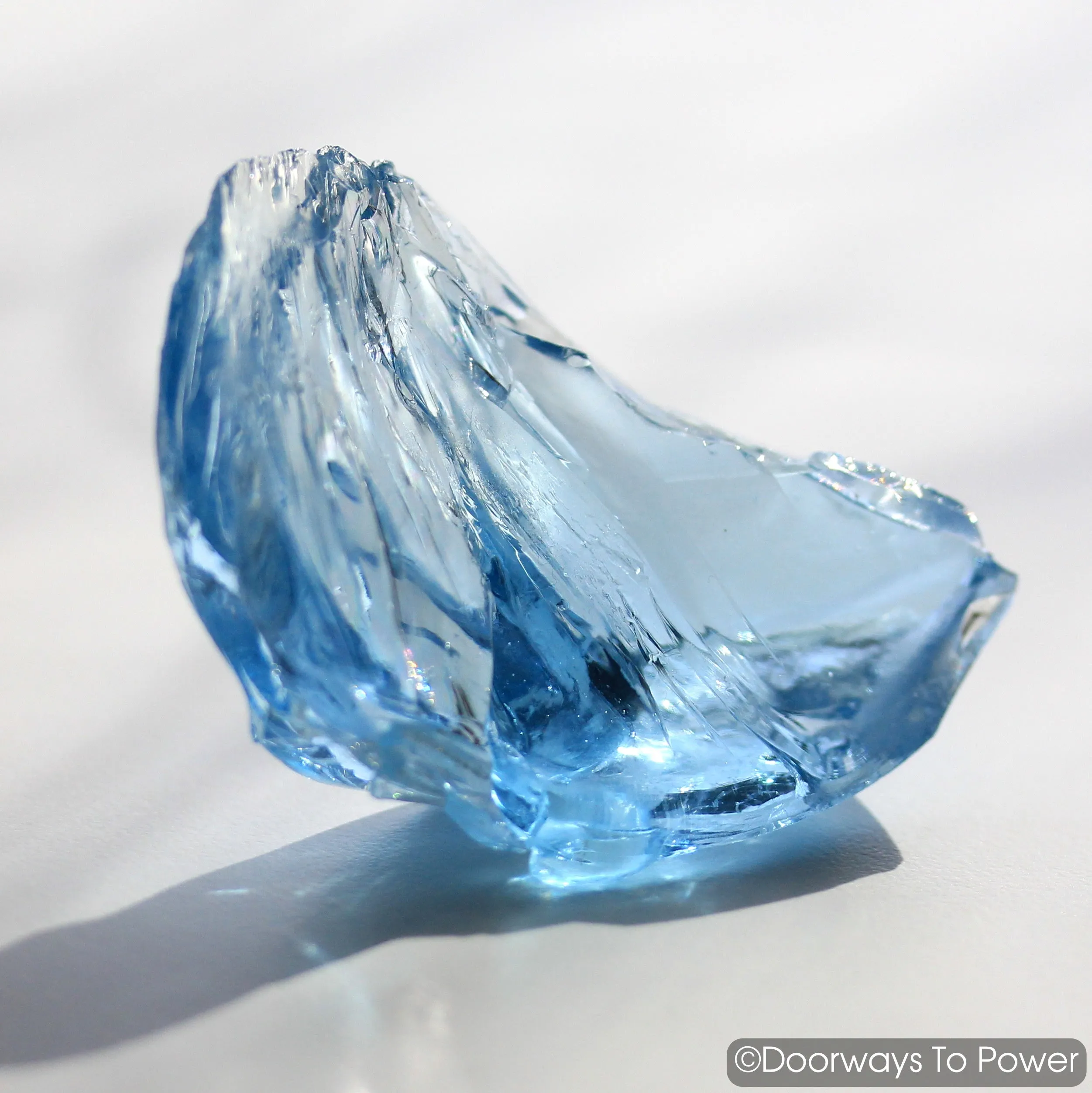 Galactic Oceanic Blue Sirius Monatomic Andara Crystal w/ Rainbows 'New Interstellar Energy'