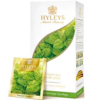 Green tea HYLEYS Harmony of Nature "With mint" 37.5g (25bags)