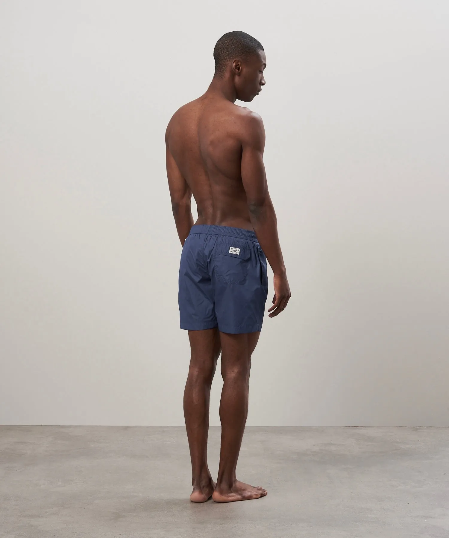 Hartford Nylon Navy Swim Trunks