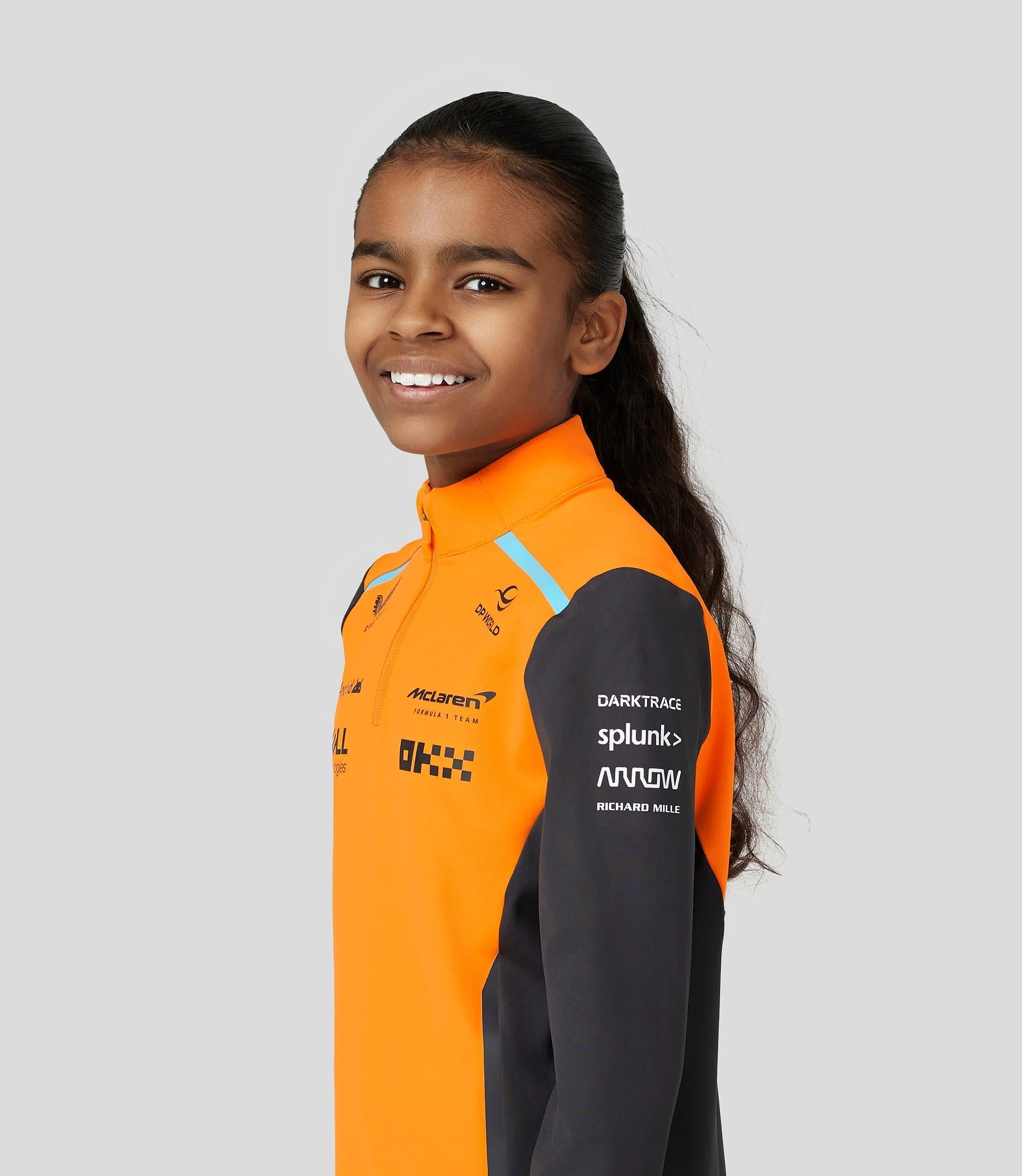 Junior McLaren Official Teamwear Quarter Zip Top Oscar Piastri Formula 1