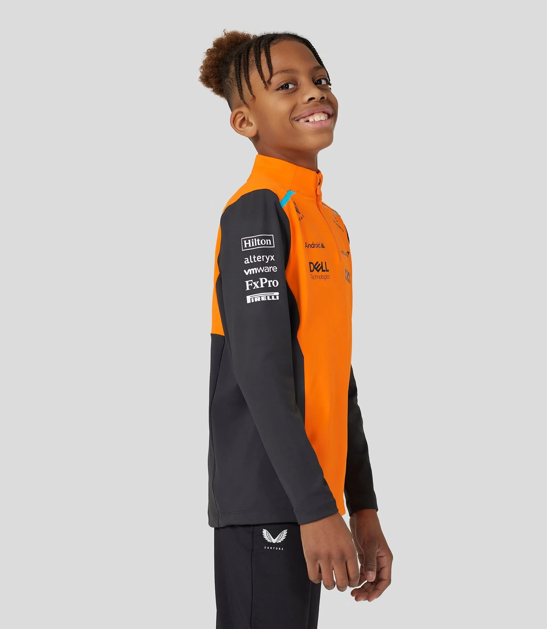 Junior McLaren Official Teamwear Quarter Zip Top Oscar Piastri Formula 1