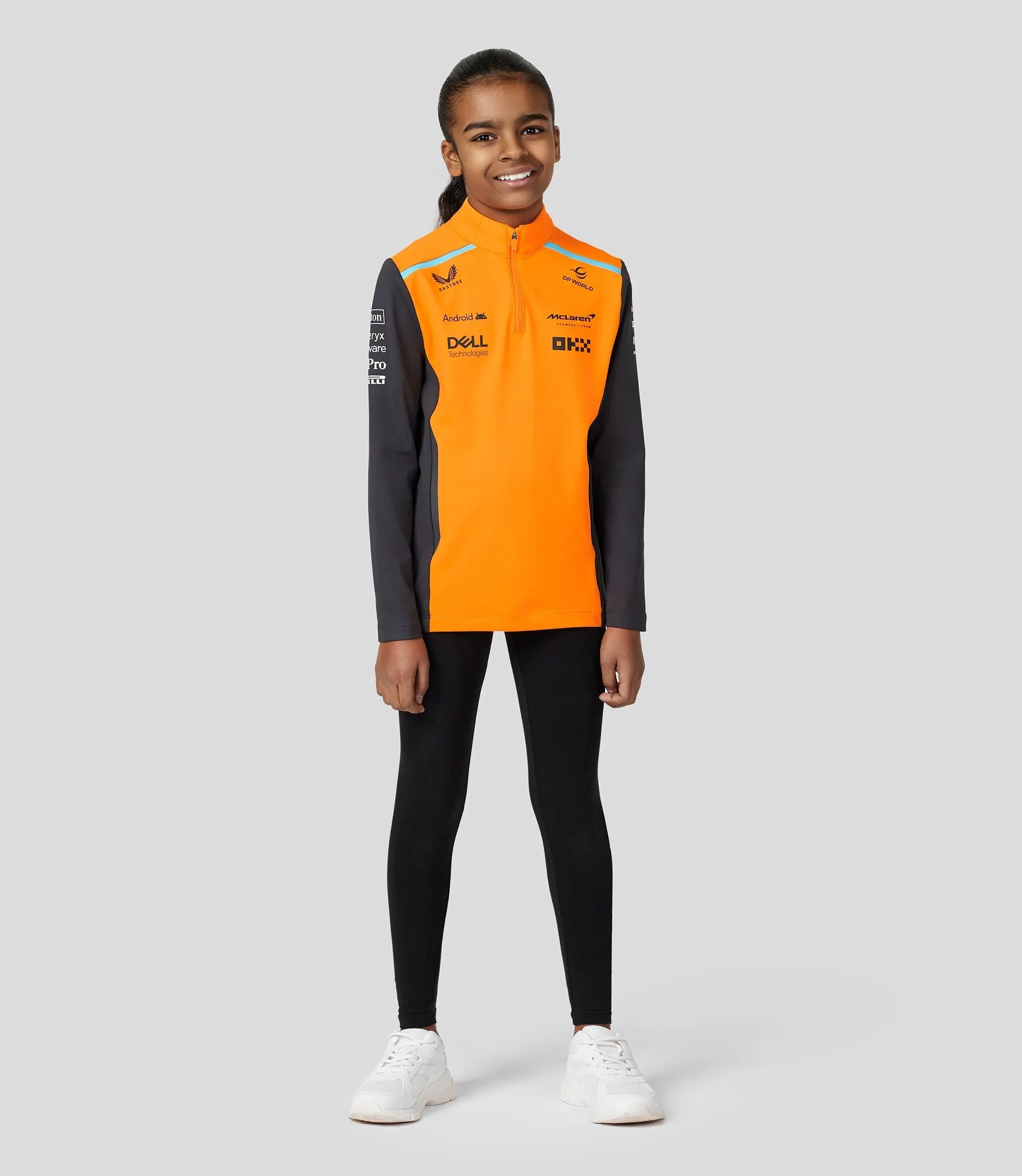 Junior McLaren Official Teamwear Quarter Zip Top Oscar Piastri Formula 1
