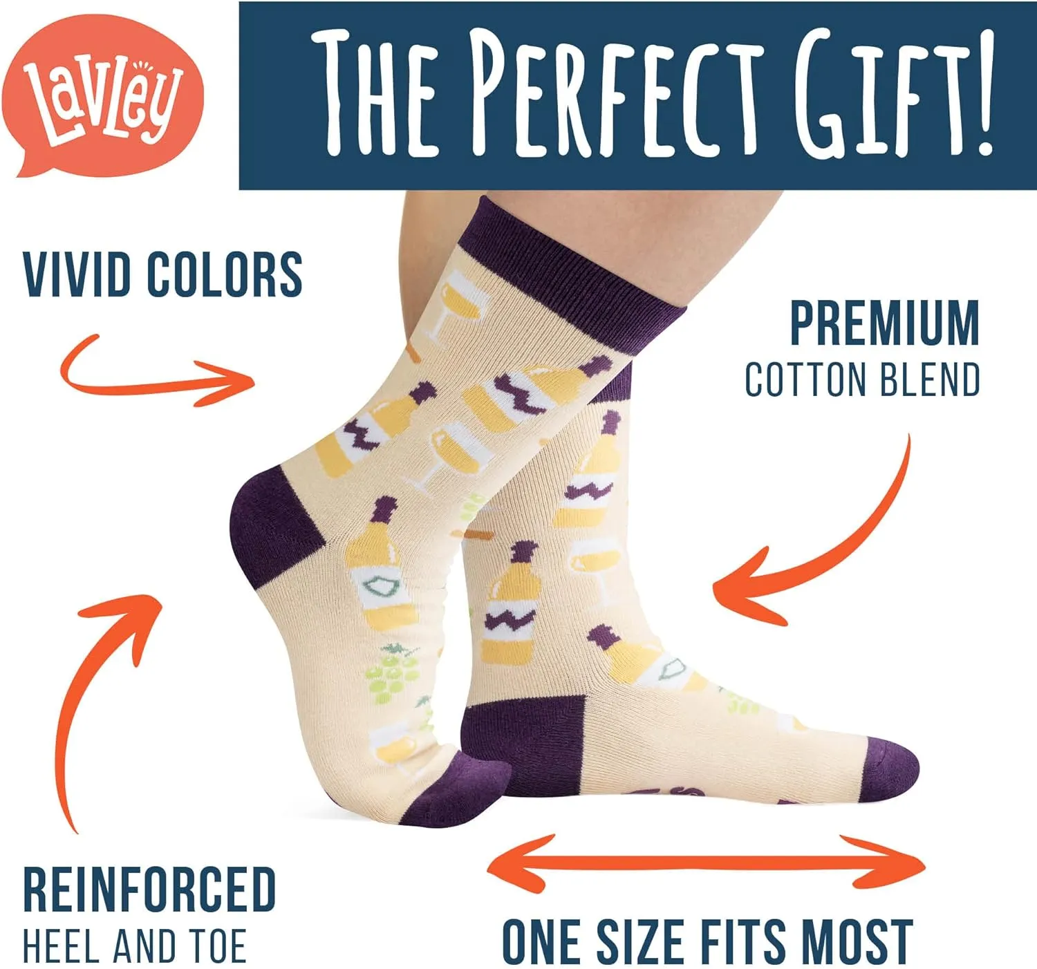 Lavley Funny Food Socks