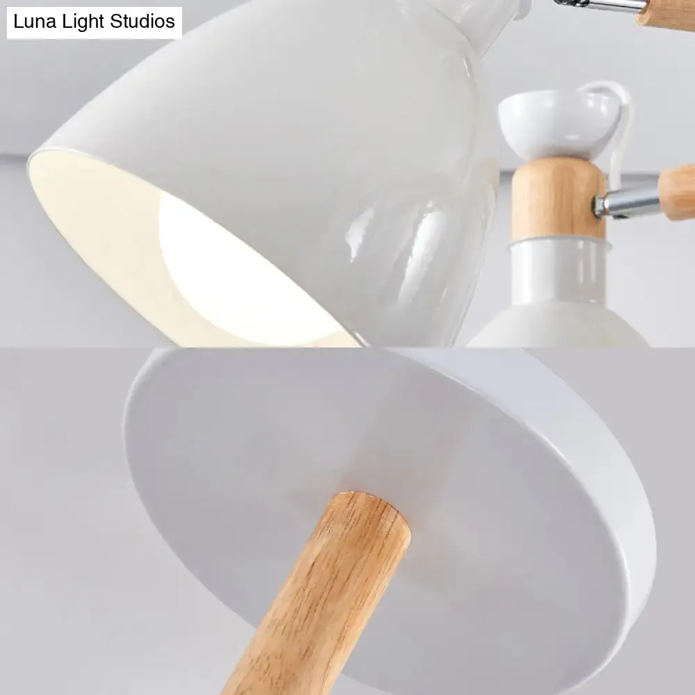 Macaroon Dome Hanging Light Fixture with 6 Bulbs - Elegant Living Room Lamp