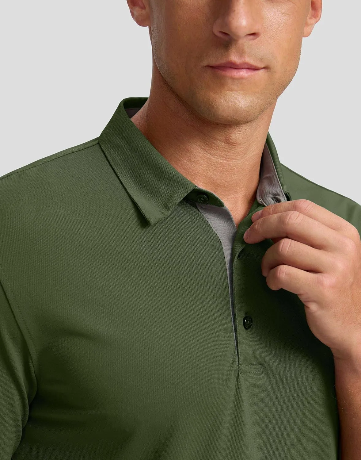 Men's Golf Shirts Dry Fit Moisture Wicking Performance Short Sleeve Collared Polo Shirts for Casual Athletic Business