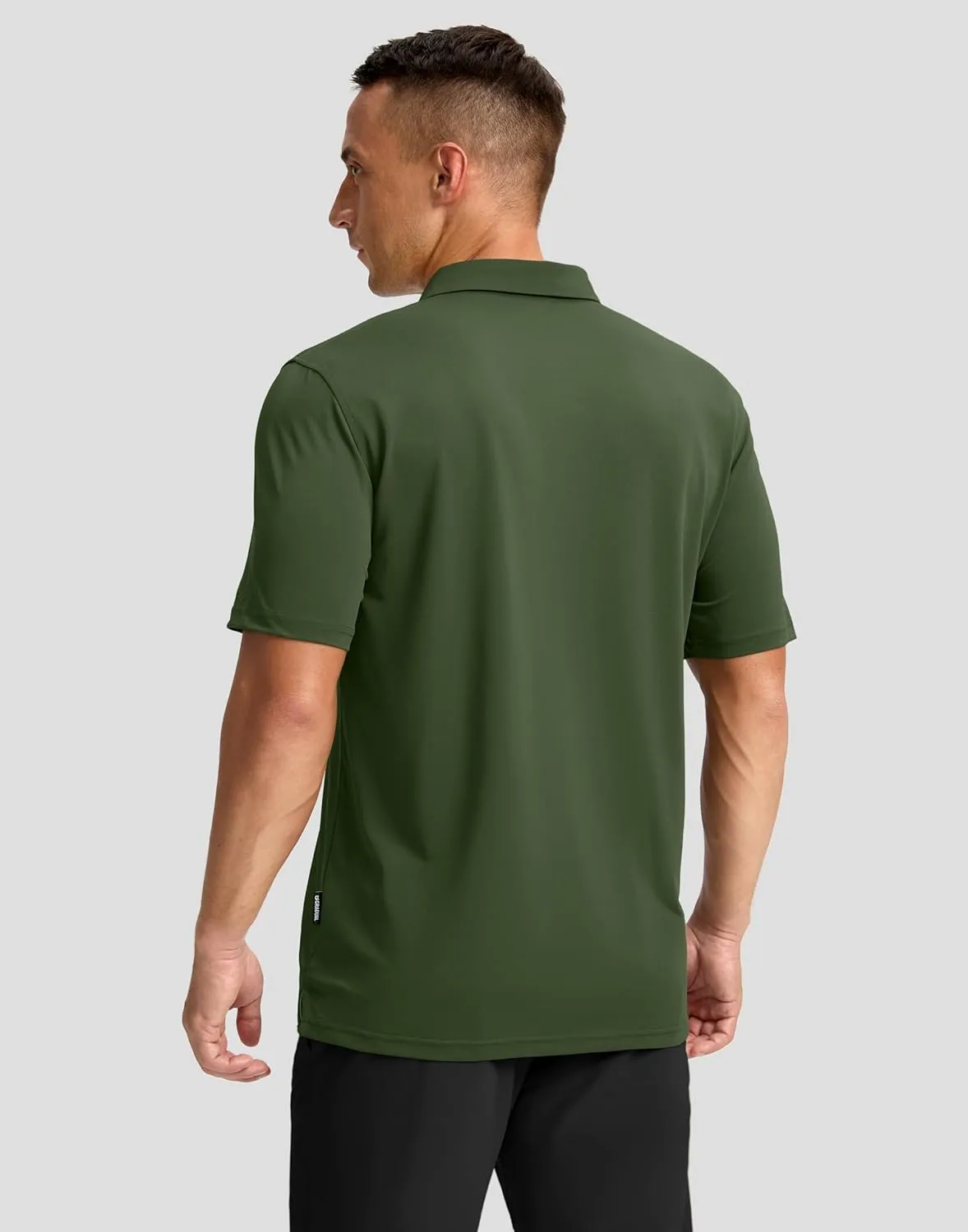 Men's Golf Shirts Dry Fit Moisture Wicking Performance Short Sleeve Collared Polo Shirts for Casual Athletic Business