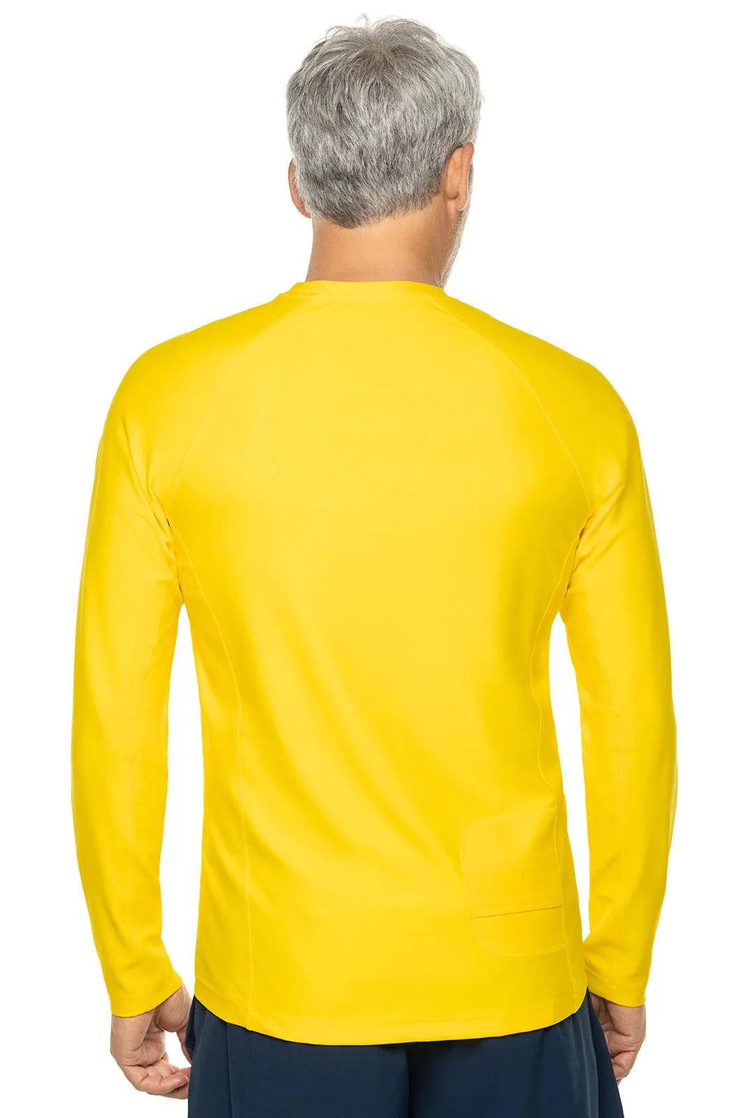 Men's Hightide Long Sleeve Swim Shirt  |  Bold Yellow