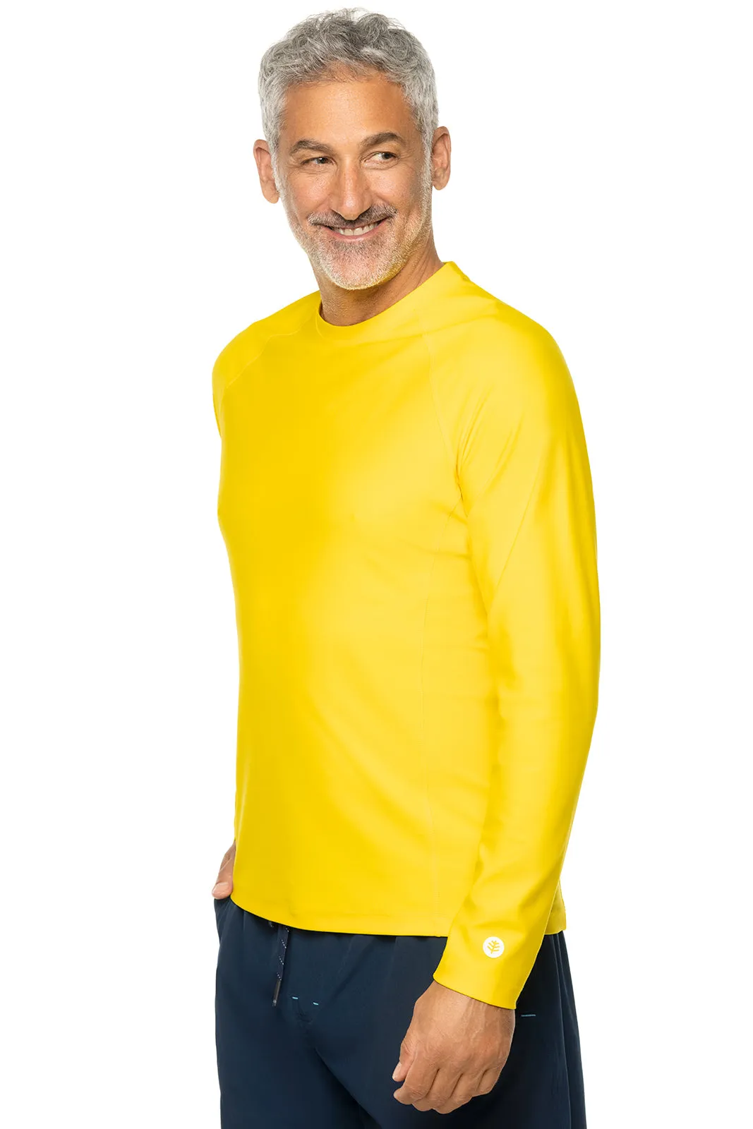 Men's Hightide Long Sleeve Swim Shirt  |  Bold Yellow
