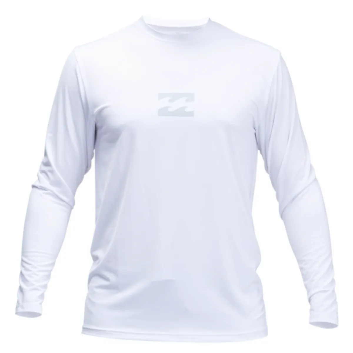 Men's Rash Guard - Billabong All Day Wave Loose Fit Long Sleeve Surf Tee - White