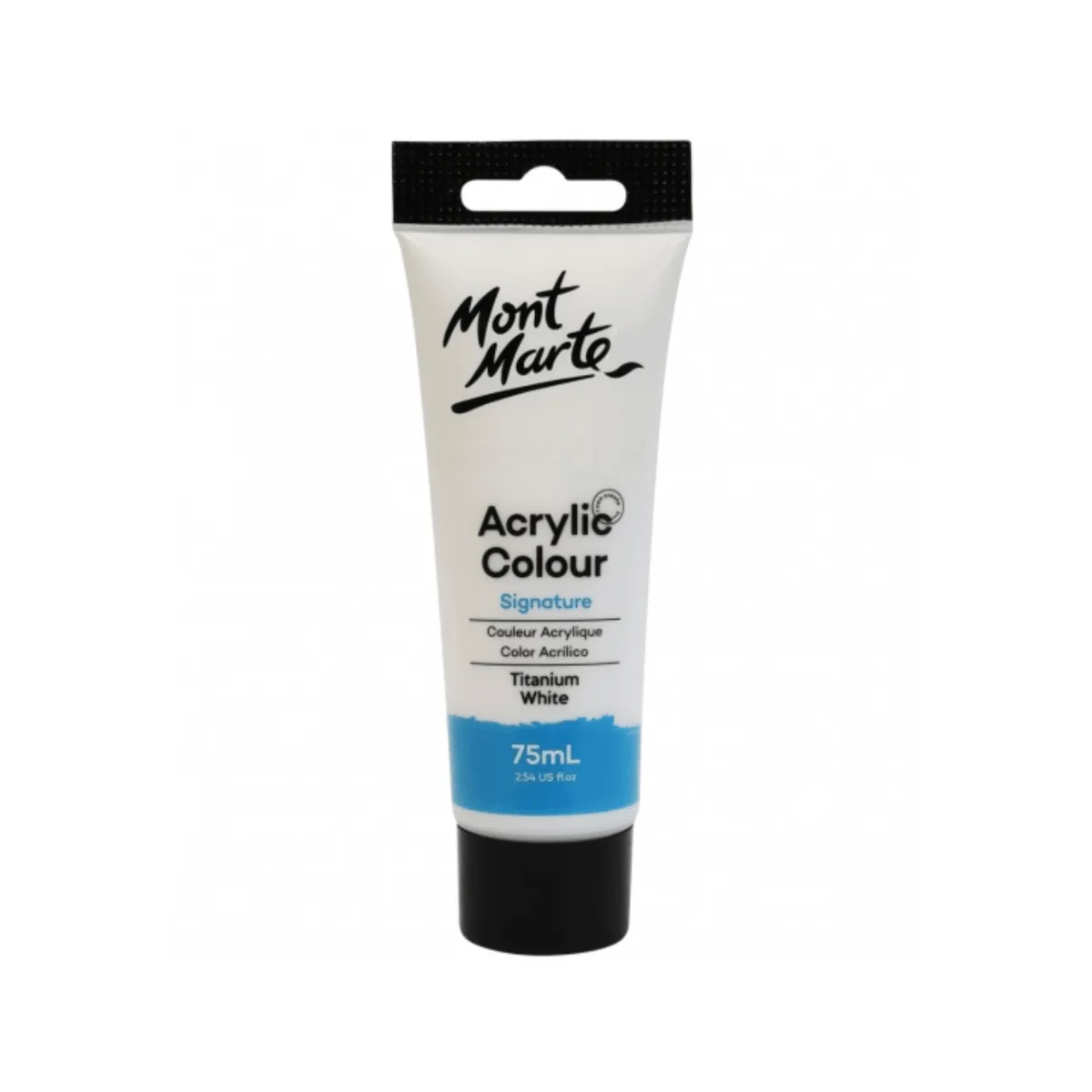 Mont Marte Studio Acrylic Paint Tube 75ml - Titanium White