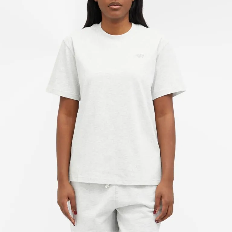 New Balance NB Athletics Jersey T-Shirt, Light Gray