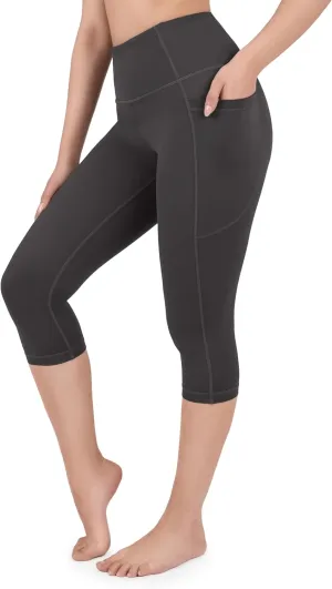 Nirlon NirLUX Capri Leggings for Women - NirLUX Capri Leggings with Pockets for Women, Regular & Plus Size Yoga Pants