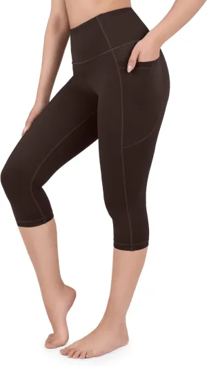 Nirlon NirLUX Capri Leggings for Women - NirLUX Capri Leggings with Pockets for Women, Regular & Plus Size Yoga Pants