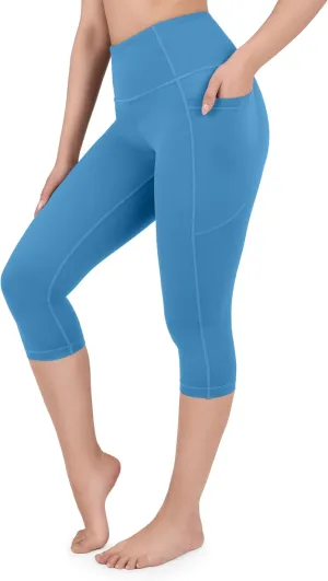 Nirlon NirLUX Capri Leggings for Women - NirLUX Capri Leggings with Pockets for Women, Regular & Plus Size Yoga Pants