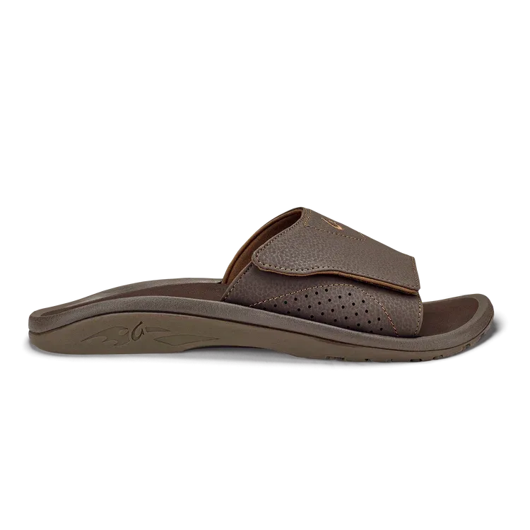 Olukai Men's Nalu Dark Java Slide