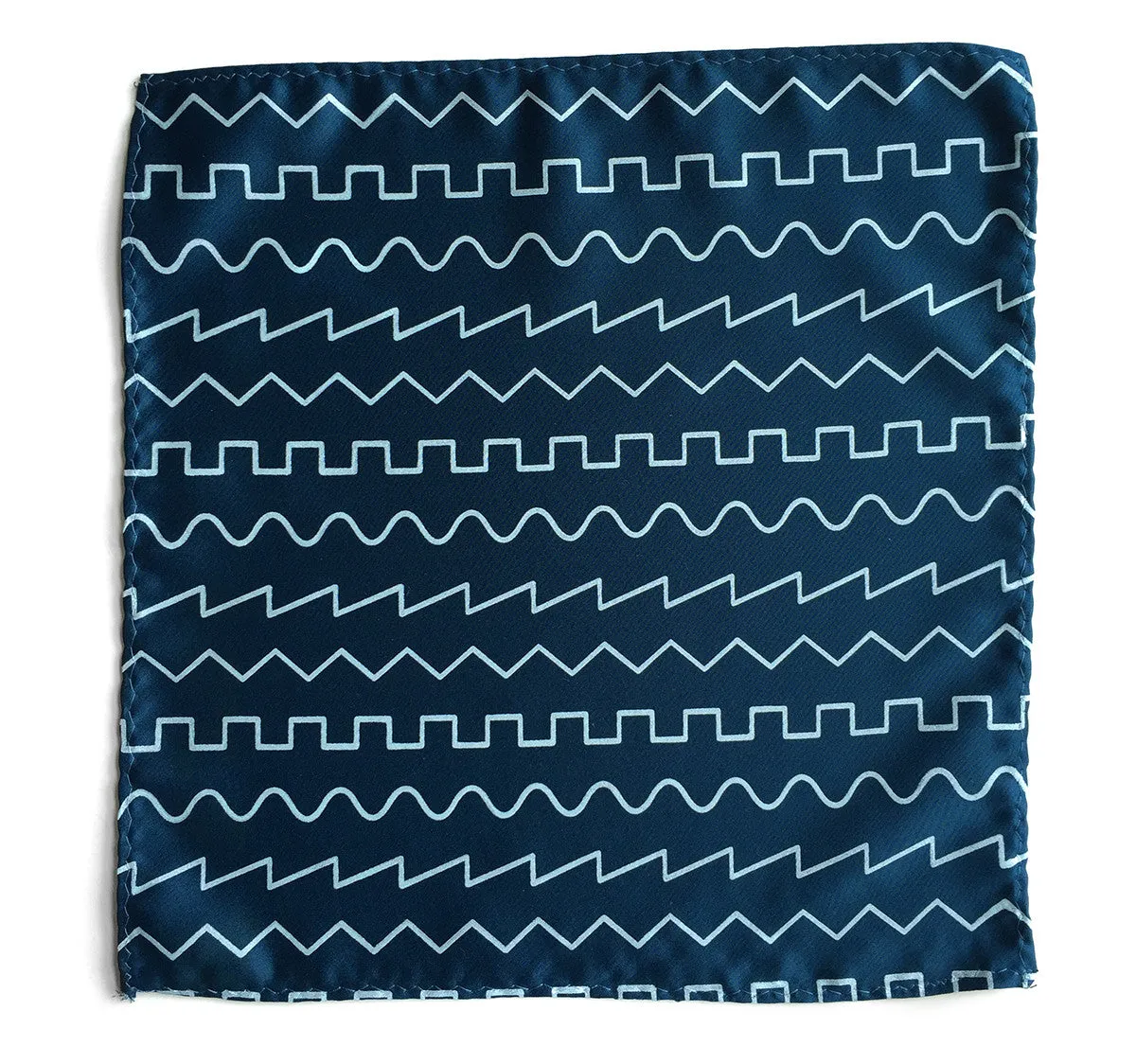 Oscillator Waves pocket square