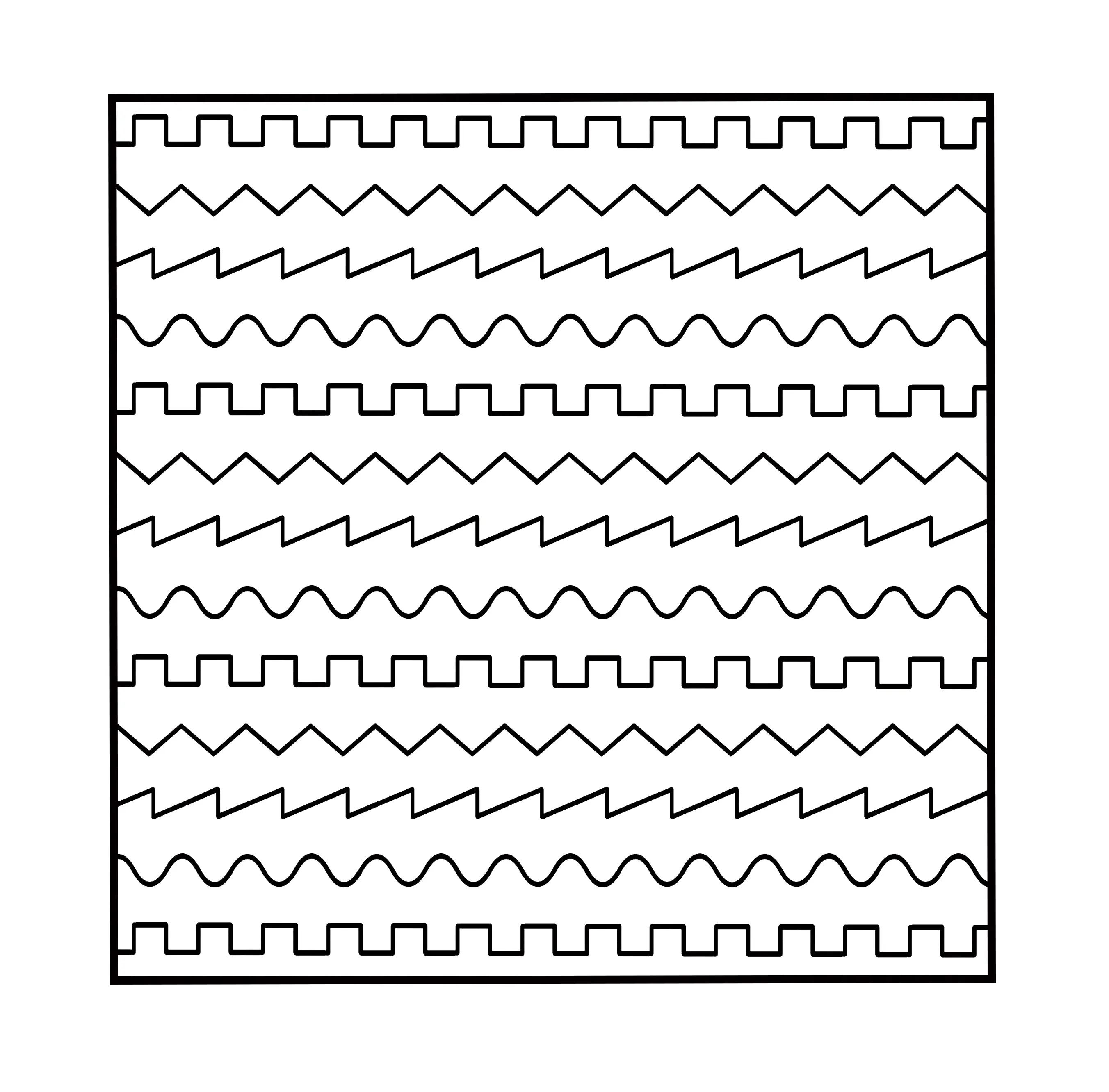 Oscillator Waves pocket square