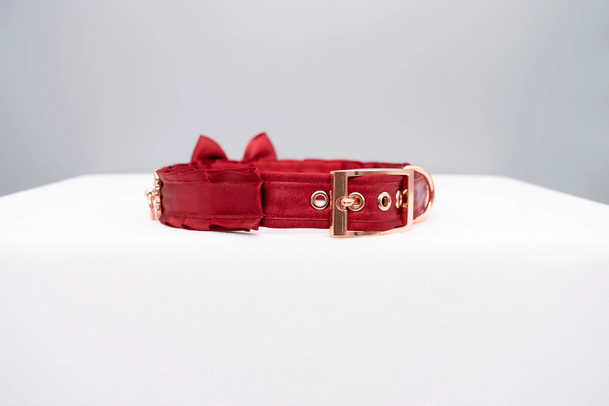 Red and Rose Gold Luxe Sparkle Collar