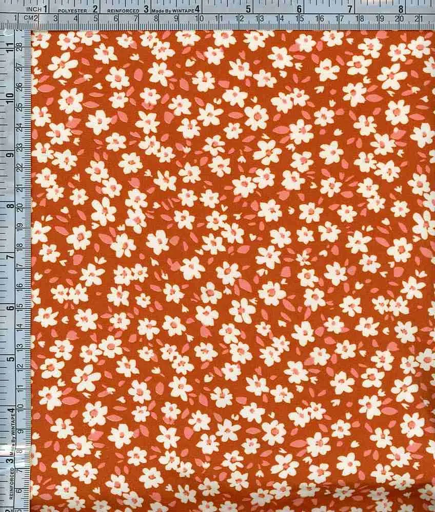SUPER SOFT POLYESTER SPANDEX DBP / DTY BRUSHED COMPRESSED SMALL FLORAL [NFF211216-009]