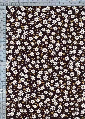 SUPER SOFT POLYESTER SPANDEX DBP / DTY BRUSHED COMPRESSED SMALL FLORAL [NFF211216-009]
