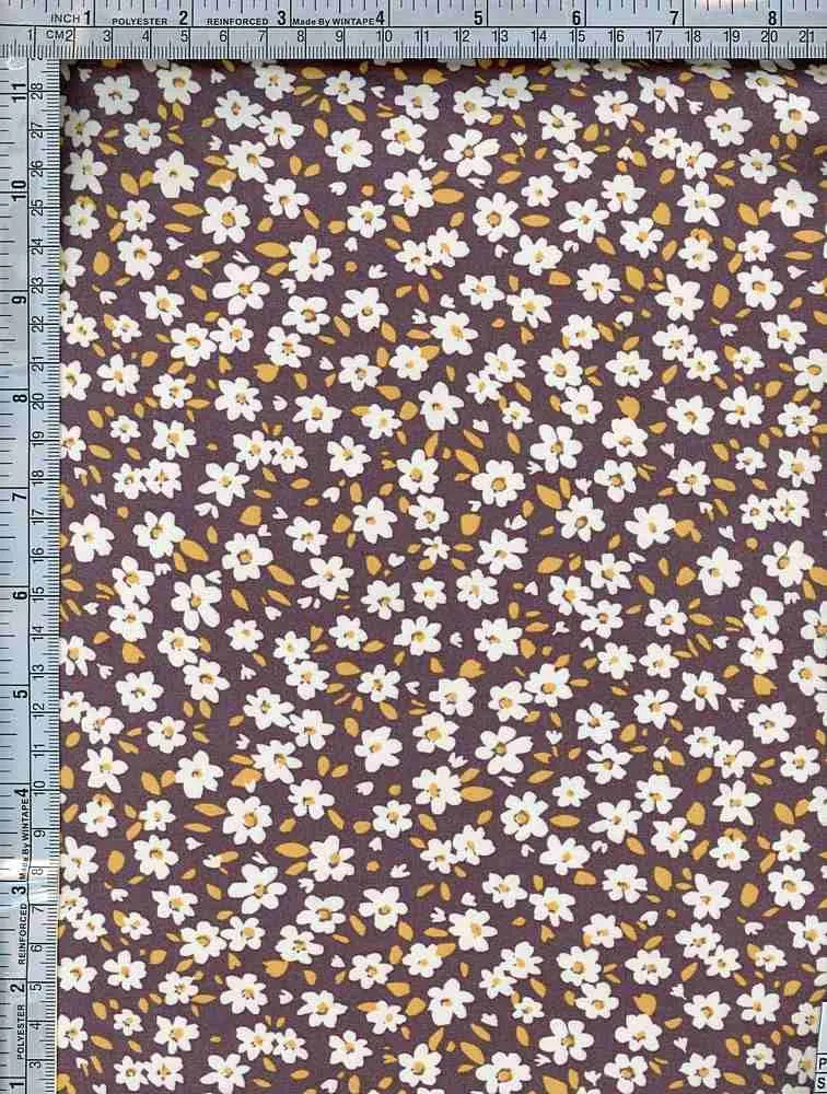 SUPER SOFT POLYESTER SPANDEX DBP / DTY BRUSHED COMPRESSED SMALL FLORAL [NFF211216-009]