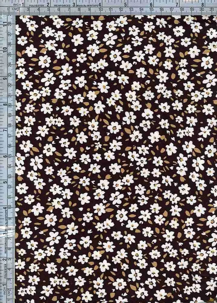 SUPER SOFT POLYESTER SPANDEX DBP / DTY BRUSHED COMPRESSED SMALL FLORAL [NFF211216-009]
