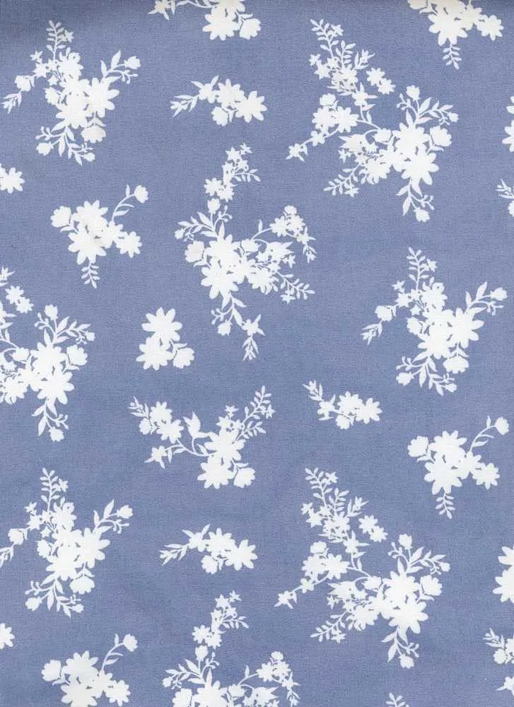 SUPER SOFT POLYESTER SPANDEX DBP / DTY BRUSHED MONOTONE FLORAL [NFF190807-009]