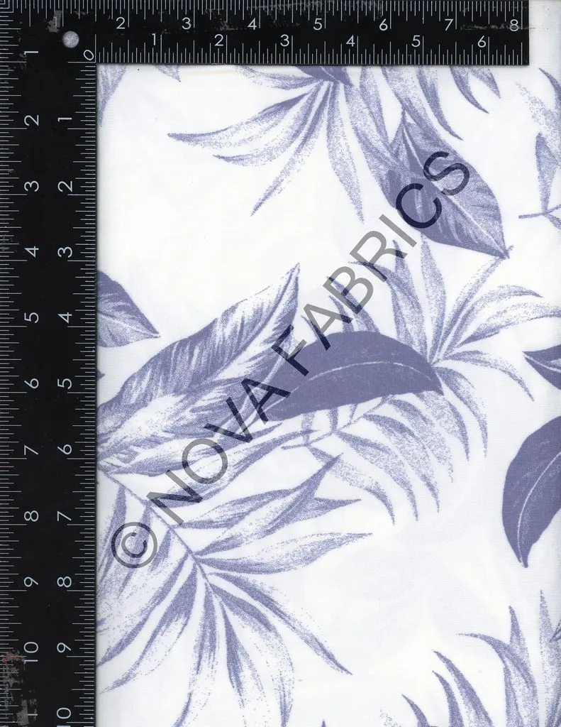 SUPER SOFT POLYESTER SPANDEX DBP / DTY BRUSHED TROPICAL LEAVES [NFT210503A-009]