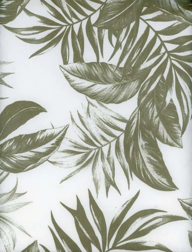 SUPER SOFT POLYESTER SPANDEX DBP / DTY BRUSHED TROPICAL LEAVES [NFT210503A-009]