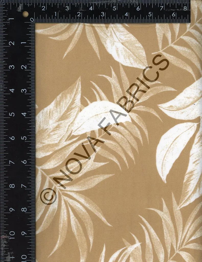 SUPER SOFT POLYESTER SPANDEX DBP / DTY BRUSHED TROPICAL LEAVES [NFT210503A-009]