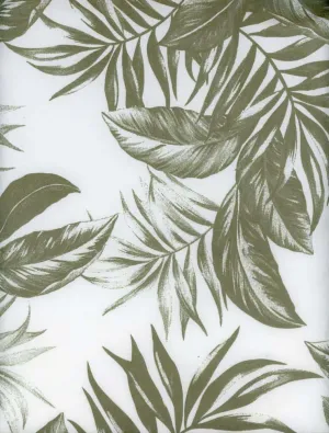 SUPER SOFT POLYESTER SPANDEX DBP / DTY BRUSHED TROPICAL LEAVES [NFT210503A-009]
