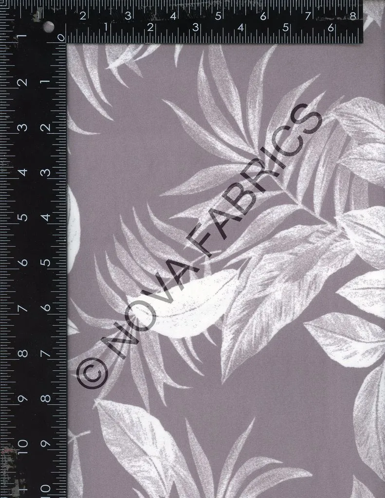 SUPER SOFT POLYESTER SPANDEX DBP / DTY BRUSHED TROPICAL LEAVES [NFT210503A-009]
